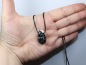 Preview: zebra marble with cord or silver 925