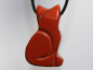 Preview: red jasper with cord or silver 925