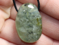Preview: Prehnit mit Epidot mit Band oder Silber 925