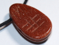 Preview: gold sandstone with cord or silver 925