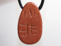 Preview: gold sandstone with cord or silver 925