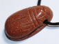 Preview: gold sandstone with cord or silver 925