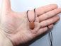Preview: gold sandstone with cord or silver 925