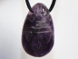 Preview: amethyst with cord or silver 925