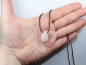 Preview: rose quartz with cord or silver 925