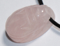Preview: rose quartz with cord or silver 925
