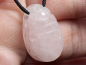 Preview: rose quartz with cord or silver 925