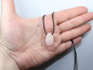Preview: rose quartz with cord or silver 925