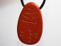 Preview: red jasper with cord or silver 925