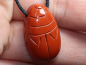 Preview: red jasper with cord or silver 925