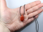 Preview: red jasper with cord or silver 925