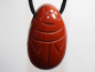Preview: red jasper with cord or silver 925