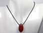 Preview: red jasper with cord or silver 925