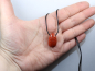 Preview: red jasper with cord or silver 925
