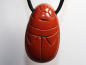 Preview: red jasper with cord or silver 925