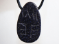 Preview: blue sandstone with cord or silver 925