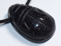 Preview: blue sandstone with cord or silver 925