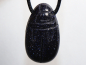 Preview: blue sandstone with cord or silver 925