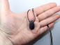 Preview: blue sandstone with cord or silver 925