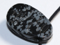 Preview: snowflake obsidian with cord or silver 925