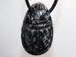 Preview: snowflake obsidian with cord or silver 925