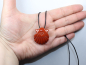 Preview: roter Jaspis mit Band oder Silber 925