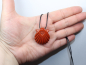 Preview: roter Jaspis mit Band oder Silber 925