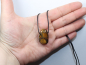 Preview: tiger's eye with cord or silver 925