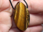 Preview: tiger's eye with cord or silver 925