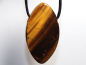 Preview: tiger's eye with cord or silver 925