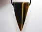 Preview: hawks eye with tiger's eye with cord or silver 925
