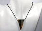 Preview: hawks eye with tiger's eye with cord or silver 925