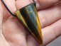 Preview: hawks eye with tiger's eye with cord or silver 925