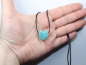 Preview: amazonite with cord or silver 925