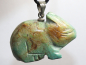 Preview: turquoise with cord or silver 925