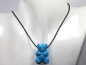 Preview: turquoise (rec.) with cord or silver 925