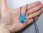 Preview: turquoise (rec.) with cord or silver 925