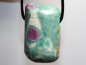 Preview: ruby in fuchsite with cord or silver 925
