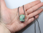 Preview: ruby in fuchsite with cord or silver 925
