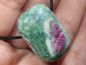 Preview: ruby in fuchsite with cord or silver 925