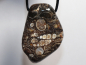 Preview: Turritella agate with cord or silver 925