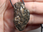 Preview: Turritella agate with cord or silver 925