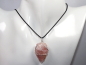 Preview: rose quartz with cord or silver 925