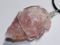 Preview: rose quartz with cord or silver 925