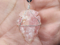 Preview: rose quartz with cord or silver 925