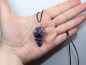 Preview: amethyst with cord or silver 925