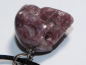 Preview: lepidolite with cord or silver 925