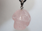 Preview: rose quartz with cord or silver 925
