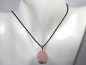 Preview: rose quartz with cord or silver 925