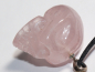 Preview: rose quartz with cord or silver 925